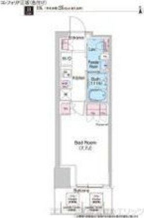 コンフォリア江坂の物件間取画像